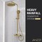 Anzzi Heavy Rainfall Stainless Steel Shower Bar with Hand Sprayer in Brushed Gold SH-AZ101BG - alternate 5